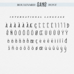 Boulevard Font Poster 12