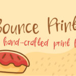 Bounce Print Font Poster 1