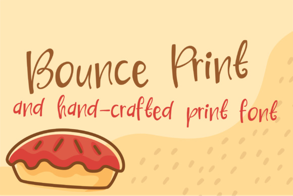 Bounce Print Font Poster 1