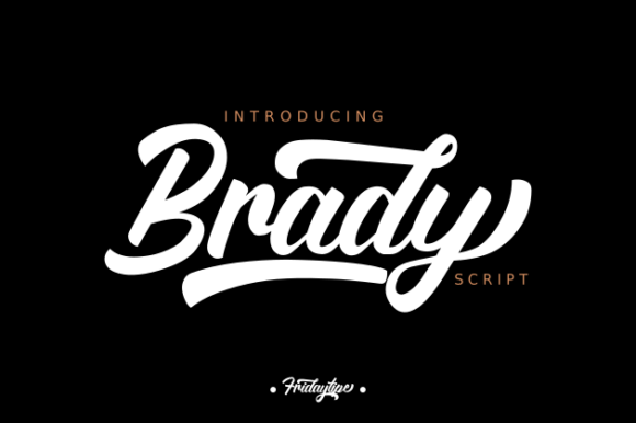 Brady Font Poster 1