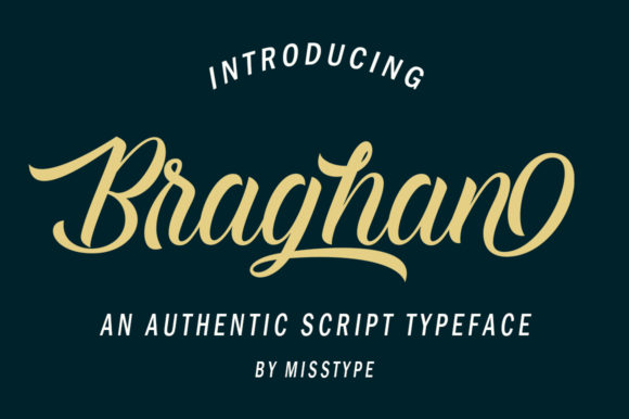 Braghan Font Poster 1