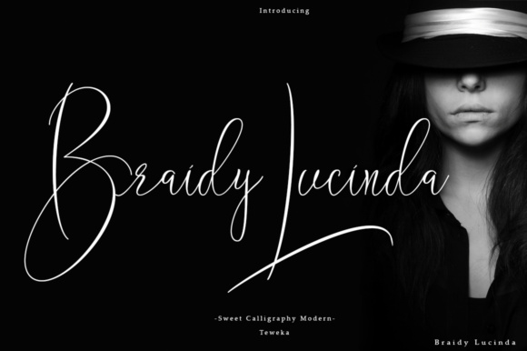 Braidy Lucinda Font Poster 1