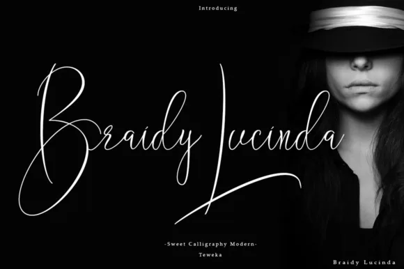 Braidy Lucinda Font Braidy Lucinda Font Poster 1