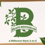 Bravo Monogram Font Poster 1