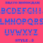 Bravo Monogram Font Poster 5