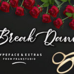 Break Dance Font Poster 1