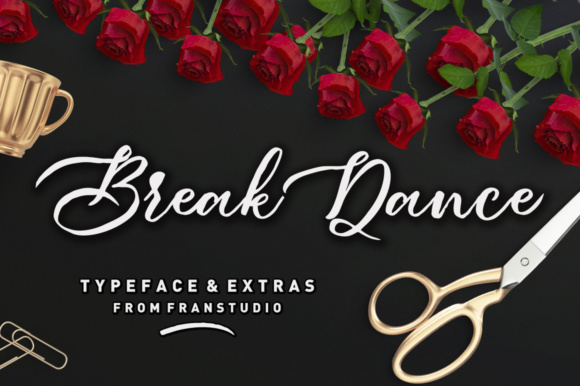 Break Dance Font Poster 1