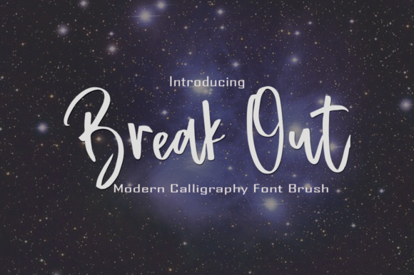 Break out Font Poster 1