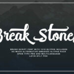 Break Stones Font Poster 1