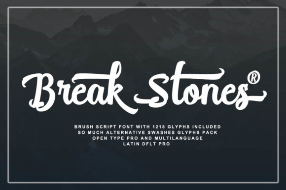 Break Stones Font