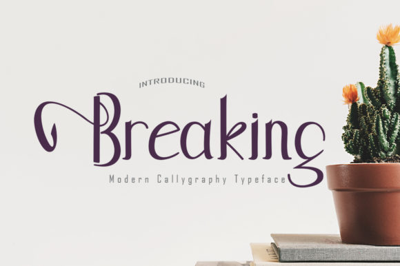 Breaking Font Poster 1