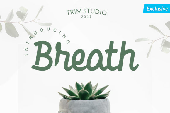 Breath Font Poster 1