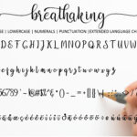 Breathaking Script Font Poster 2