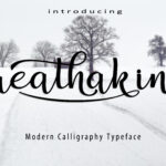 Breathaking Script Font Poster 8