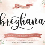 Breyhana Font Poster 1