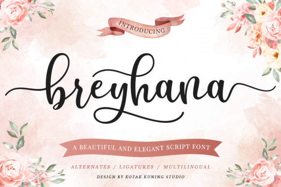 Breyhana Font Poster 1