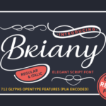 Briany Font Poster 1