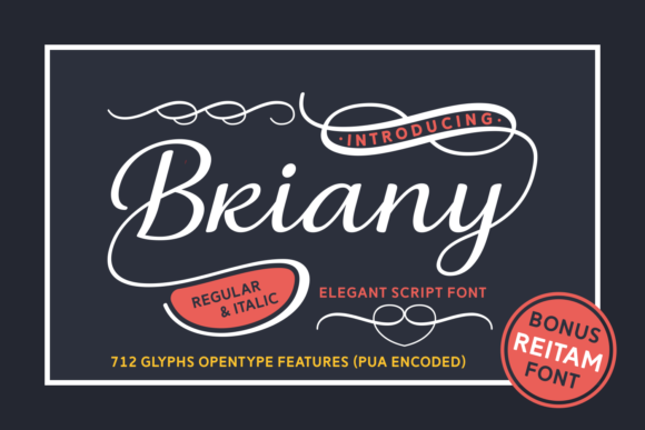 Briany Font Poster 1