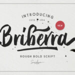 Briberra Script Font Poster 1