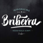 Briberra Script Font Poster 11