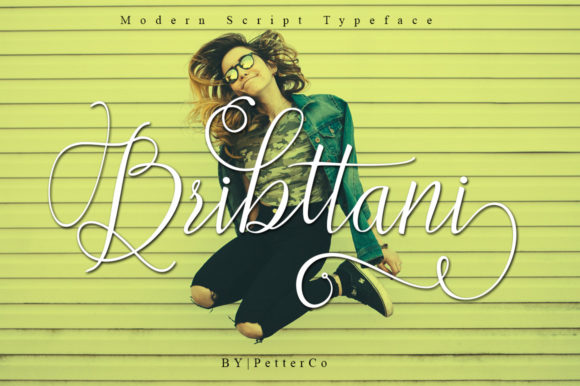 Bribttani Script Font Poster 1