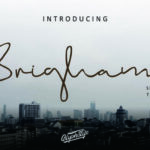 Brigham Script Font Poster 1