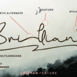 Brigham Script Font Poster 5