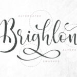 Brighlon Font Poster 5