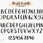 Bright Confetti Font Poster 8