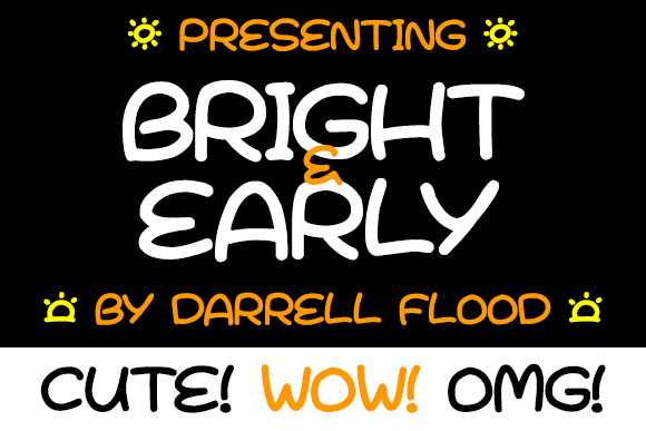 Bright & Early Font Poster 1