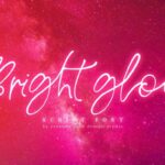 Bright Glow Font Poster 1