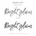Bright Glow Font Poster 7