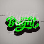 Bright Script Font Poster 19