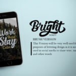 Bright Script Font Poster 5