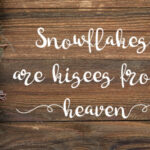 Bright Snowflakes Font Poster 2