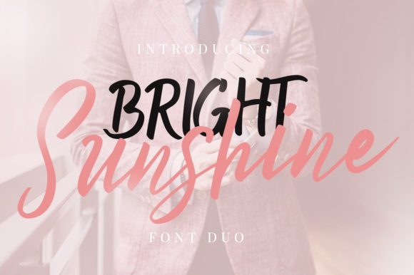 Bright Sunshine Duo Font Poster 1