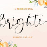 Brighte Font Poster 1