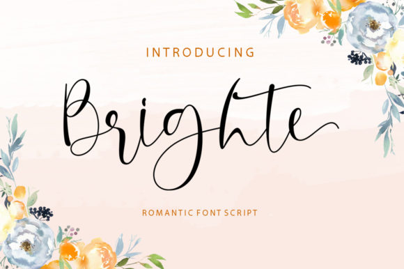 Brighte Font Poster 1