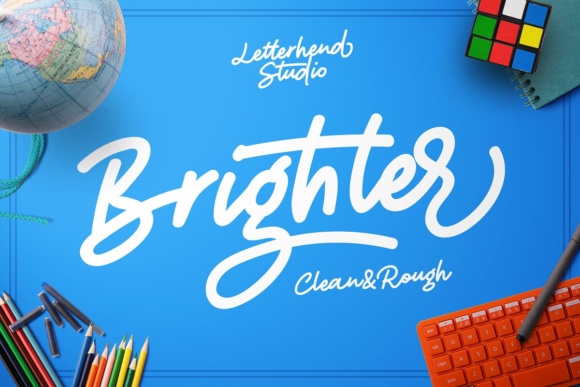 Brighter Script Font Poster 1