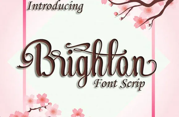 Brighton Font Brighton Font Poster 1