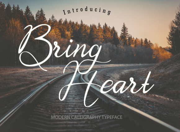 Bring Heart Font Poster 1