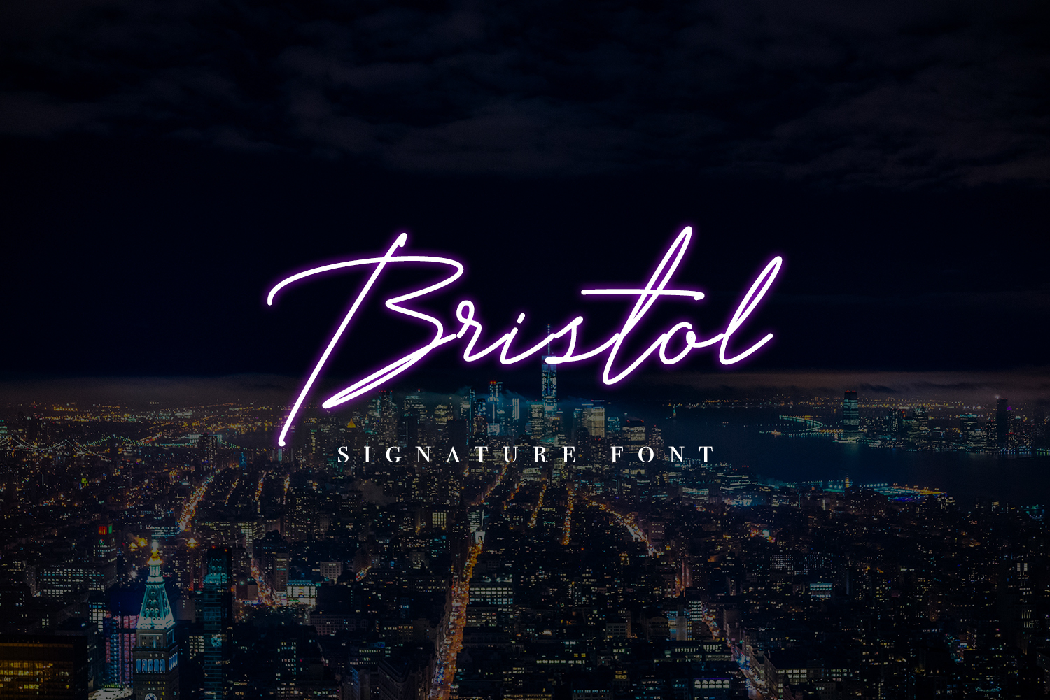 Bristol Signature Font Poster 1