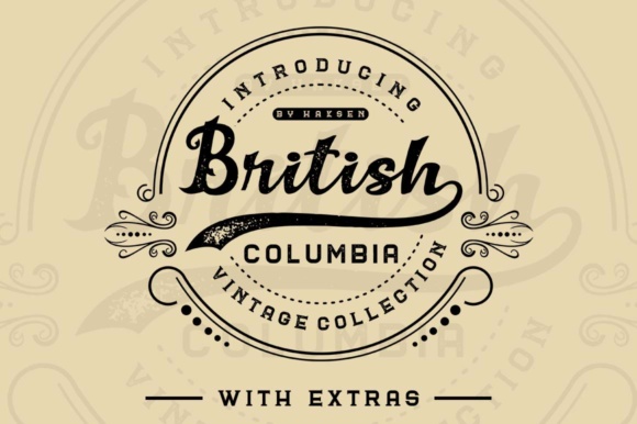 British Columbia Family Font Poster 1