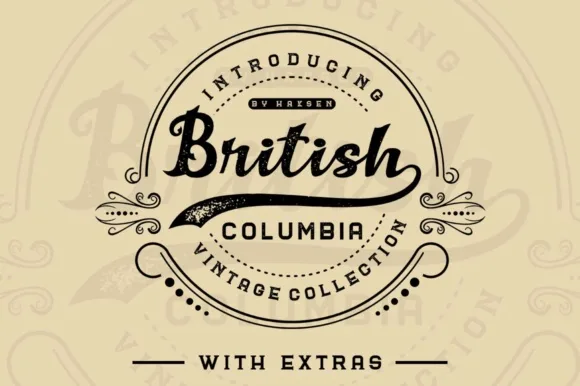 British Columbia Family Font Poster 1