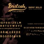 British Columbia Family Font Poster 7