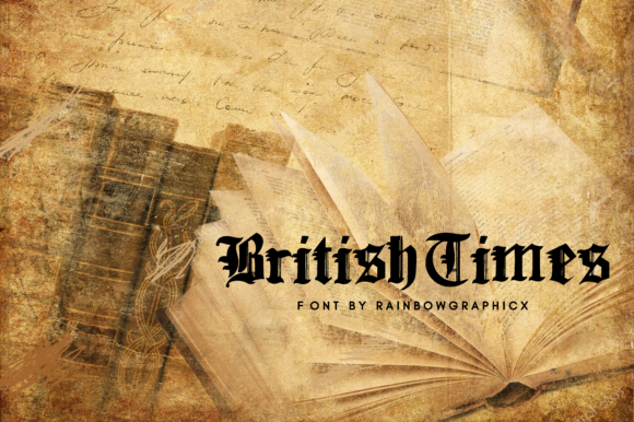 British Times Font Poster 1