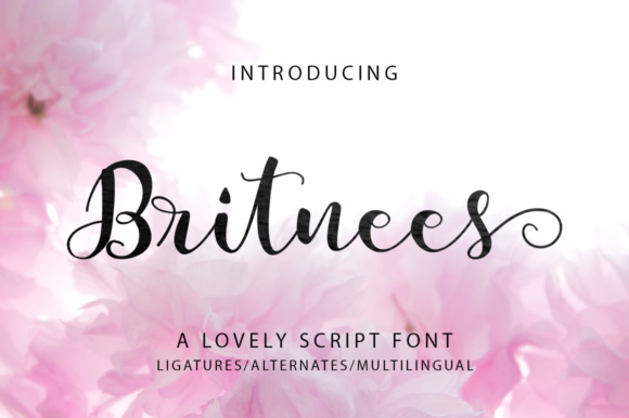 Britnees Script Font