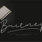 Britney Signature Font Poster 1