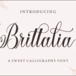 Brittalia Script Font Poster 1