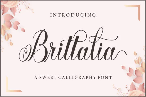 Brittalia Script Font Brittalia Script Font Poster 1